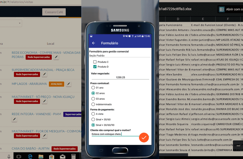 gestão comercial com aplicativo